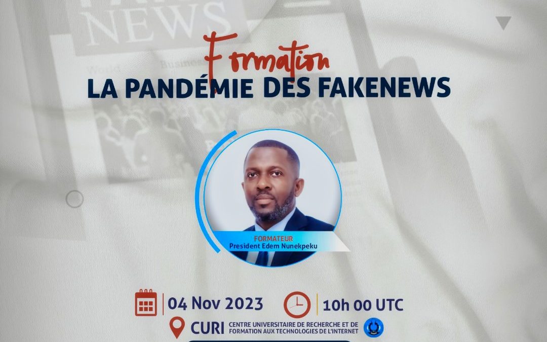 📍 WEBINAIRE SUR “Fake News, encore !” CE SAMEDI 04 NOV. 2023 A 10H AU CURI sur ZOOM ET EN PRESENTIEL